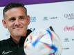 Hofft auf historischen WM-Punkt für Kanada: Trainer John Herdman auf der Pressekonferenz zum Spiel gegen Marokko.