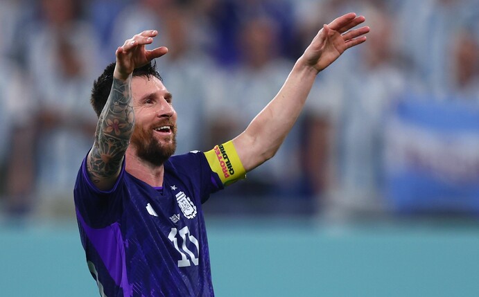 Der große Star und Hoffnungsträger der Argentinier: Lionel Messi.