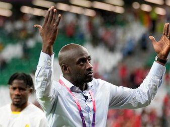 Ghanas Cheftrainer Otto Addo reagiert nach dem Spiel gegen Südkorea.