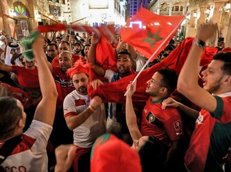 Wieder Krawalle nach Marokko-Sieg in den Niederlanden Wieder Krawalle nach Marokko-Sieg in den Niederlanden