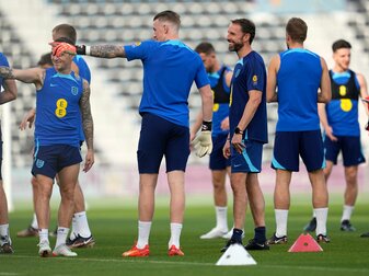 Englands Trainer Gareth Southgate hat ein in Offensive und Mittelfeld gut besetztes Team. Englands Trainer Gareth Southgate hat ein in Offensive und Mittelfeld gut besetztes Team.