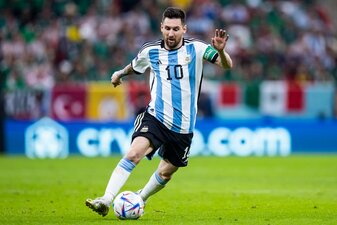 Argentiniens Lionel Messi in Aktion. Argentiniens Lionel Messi in Aktion.