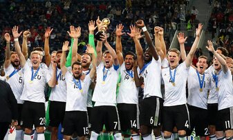 Die DFB-Elf gewann 2017 den Confederations Cup in Russland. Die DFB-Elf gewann 2017 den Confederations Cup in Russland.