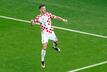 Kroatiens Ivan Perisic feiert sein Tor zum 1:1 gegen Japan.