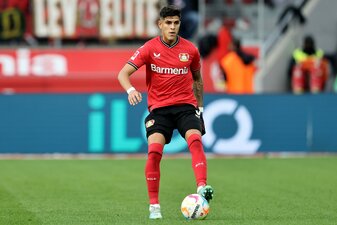 Bayer 04 Leverkusens Innenverteidiger, Piero Hincapie, weckt das Interesse von Inter Mailand (Foto: Christof Koepsel/Getty Images) Bayer 04 Leverkusens Innenverteidiger, Piero Hincapie, weckt das Interesse von Inter Mailand (Foto: Christof Koepsel/Getty Images)