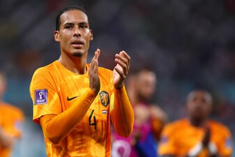 Trifft mit den Niederlanden auf Argentinien: Virgil Van Dijk. Trifft mit den Niederlanden auf Argentinien: Virgil Van Dijk.