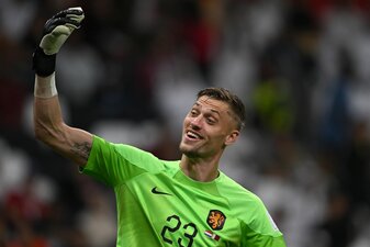 Rückhelt der Niederländer: Keeper Andries Noppert. Rückhelt der Niederländer: Keeper Andries Noppert.