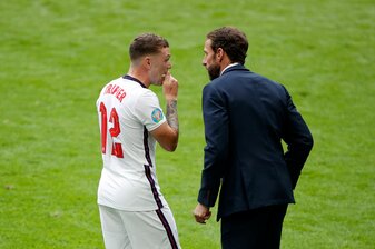 Steht zu 100 Prozent zu Nationaltrainer Gareth Southgate (r): Kieran Trippier. Steht zu 100 Prozent zu Nationaltrainer Gareth Southgate (r): Kieran Trippier.