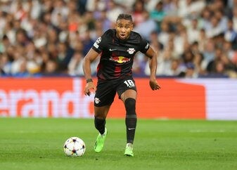 Hat mit seinen Leistungen das Interesse großer internationaler Clubs geweckt: Leipzigs Christopher Nkunku. Hat mit seinen Leistungen das Interesse großer internationaler Clubs geweckt: Leipzigs Christopher Nkunku.