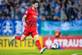 War im Test gegen Atalanta zweimal erfolgreich: Frankfurts Lucas Alario. War im Test gegen Atalanta zweimal erfolgreich: Frankfurts Lucas Alario.