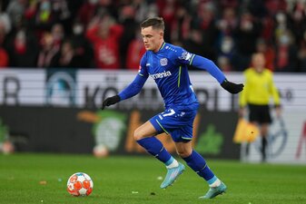 Leverkusens Florian Witz feierte im Test bei den Glasgow Rangers sein Comeback nach neun Monaten. Leverkusens Florian Witz feierte im Test bei den Glasgow Rangers sein Comeback nach neun Monaten.