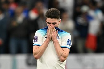 England und Declan Rice haben den Einzug ins WM-Halbfinale verpasst. England und Declan Rice haben den Einzug ins WM-Halbfinale verpasst.