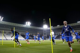 Training der französischen Nationalmannschaft. Training der französischen Nationalmannschaft.