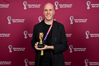 Der Journalist Grant Wahl war während des Viertelfinales zwischen Argentinien und den Niederlanden auf der Medientribüne zusammengebrochen. Der Journalist Grant Wahl war während des Viertelfinales zwischen Argentinien und den Niederlanden auf der Medientribüne zusammengebrochen.