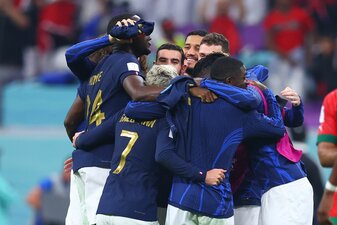 Die Franzosen haben den Einzug ins WM-Finale geschafft. Die Franzosen haben den Einzug ins WM-Finale geschafft.