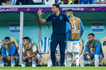Argentiniens Trainer Lionel Scaloni gilt als Architekt des Erfolges. Argentiniens Trainer Lionel Scaloni gilt als Architekt des Erfolges.