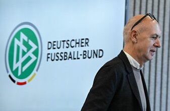 Der Präsident des Deutschen Fußball-Bundes (DFB): Bernd Neuendorf. Der Präsident des Deutschen Fußball-Bundes (DFB): Bernd Neuendorf.