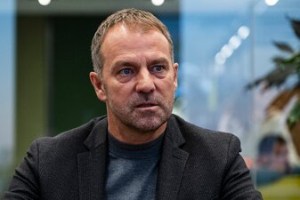 Plant einen Übersee-Trip mit dem DFB-Team: Bundestrainer Hansi Flick. Plant einen Übersee-Trip mit dem DFB-Team: Bundestrainer Hansi Flick.