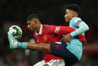 Hat seinen Vertrag bei Manchester United verlängert: Nationalspieler Marcus Rashford. Hat seinen Vertrag bei Manchester United verlängert: Nationalspieler Marcus Rashford.