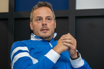 Früher Ultra, heute Hertha-Präsident: Kay Bernstein. Früher Ultra, heute Hertha-Präsident: Kay Bernstein.