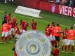Der FC Bayern München gewann zum vierten Mal in Serie die deutsche Meisterschaft. Foto: Karl-Josef Hildenbrand
<br>dpa-infocom GmbH