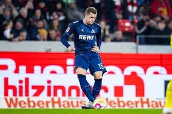 Der Kölner Luca Kilian hat sich am Sprunggelenk verletzt. Der Kölner Luca Kilian hat sich am Sprunggelenk verletzt.