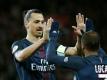 Zlatan Ibrahimovic traf doppelt in seinem letzten Spiel für PSG. Foto: Yoan Valat
<br>dpa-infocom GmbH