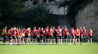 Der 1. FC Union Berlin bereitet sich im spanischen Campoamor auf die Rückrunde vor. Der 1. FC Union Berlin bereitet sich im spanischen Campoamor auf die Rückrunde vor.