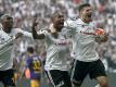 Mario Gomez (R) schoss Besiktas Istanbul mit 26 Saisontoren zur Meisterschaft. EPA/SEDAT SUNA Foto: Sedat Suna
<br>dpa-infocom GmbH