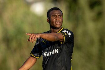 Soll in England hoch im Kurs stehen: Youssoufa Moukoko. Soll in England hoch im Kurs stehen: Youssoufa Moukoko.
