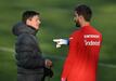 Eintracht-Cheftrainer Oliver Glasner (l) und Torwart Kevin Trapp.