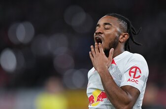 Leipzigs Stürmer Christopher Nkunku wird mit dem FC Chelsea in Verbindung gebracht. Leipzigs Stürmer Christopher Nkunku wird mit dem FC Chelsea in Verbindung gebracht.