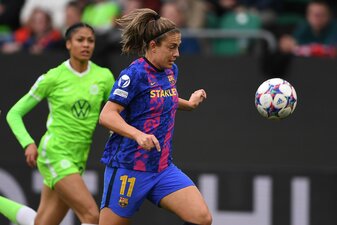 Der FC Barcelona um Alexia Putellas (r) will Rechtsmittel gegen die Disqualifikation einlegen. Der FC Barcelona um Alexia Putellas (r) will Rechtsmittel gegen die Disqualifikation einlegen.