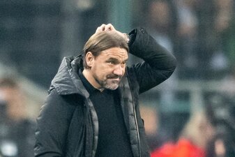 Mönchengladbachs Trainer Daniel Farke trifft mit seinem Team auf die TSG Hoffenheim. Mönchengladbachs Trainer Daniel Farke trifft mit seinem Team auf die TSG Hoffenheim.