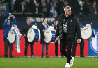 Schalkes Trainer Thomas Reis war nach dem 0:0 verärgert. Schalkes Trainer Thomas Reis war nach dem 0:0 verärgert.