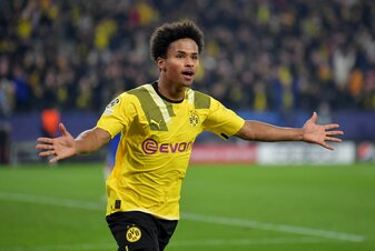 Dortmunds Matchwinner gegen Chelsea: Karim Adeyemi. Dortmunds Matchwinner gegen Chelsea: Karim Adeyemi.