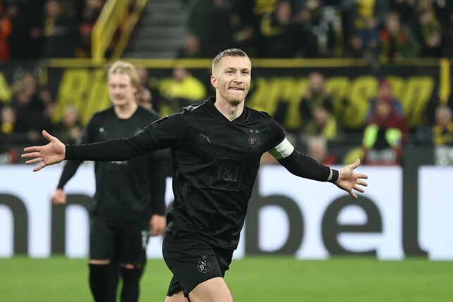 Dortmunds Marco Reus jubelt nach seinem Tor zum 3:1.