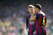 Standen viele Jahre zusammen im Barça-Trikjot auf dem Platz: Lionel Messi (l) und Xavi.