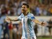 Lionel Messi erzielt drei Tore gegen Panama (Quelle: SID-IMAGES/AFP)
<br>© 2016 SID