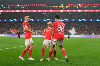 Benfica Lissabon setzte sich auch im Rückspiel souverän gegen Brügge durch. Benfica Lissabon setzte sich auch im Rückspiel souverän gegen Brügge durch.