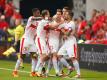 Die Schweizer besiegen Albanien 1:0 (Quelle: firo Sportphoto/SID-IMAGES)
<br>© 2016 SID