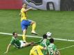 Zlatan Ibrahimovic rettet Schweden ein Unentschieden (Quelle: SID-IMAGES)
<br>© 2016 SID