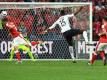 Pogba trifft bei diesem Schuss nur die Latte (Quelle: SID-IMAGES)
<br>© 2016 SID