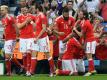 Gruppensieger Wales feiert furiosen Achtelfinaleinzug (Quelle: SID-IMAGES)
<br>
<br>
<br>© 2016 SID