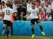 Mario Gomez trifft zum 1:0 für die DFB-Elf (Quelle: SID-IMAGES/AFP)
<br>© 2016 SID