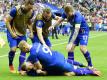 Island steht überraschend im Achtelfinale (Quelle: SID-IMAGES/AFP)
<br>© 2016 SID