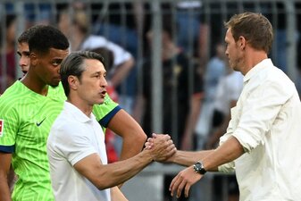 Niko Kovac (l) hat Mitgefühl mit Julian Nagelsmann nach dessen Rauswurf in München. Niko Kovac (l) hat Mitgefühl mit Julian Nagelsmann nach dessen Rauswurf in München.