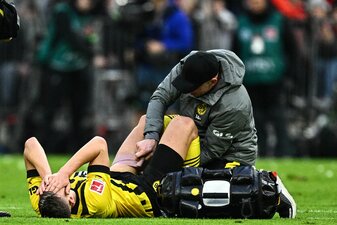 Zog sich im Top-Spiel gegen die Bayern einen Muskelfaserriss zu: Nico Schlotterbeck. Zog sich im Top-Spiel gegen die Bayern einen Muskelfaserriss zu: Nico Schlotterbeck.