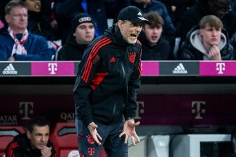 Immer mit viel Emotionen bei der Arbeit: Bayern-Trainer Thomas Tuchel. Immer mit viel Emotionen bei der Arbeit: Bayern-Trainer Thomas Tuchel.