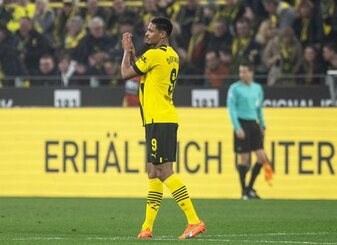 BVB-Stürmer Sébastien Haller wird nicht im Pokalspiel gegen Leipzig auflaufen. BVB-Stürmer Sébastien Haller wird nicht im Pokalspiel gegen Leipzig auflaufen.